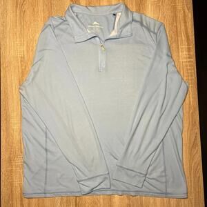 Tommy Bahama Sweater XL Pullover Mock Half-Zip Long Sleeve